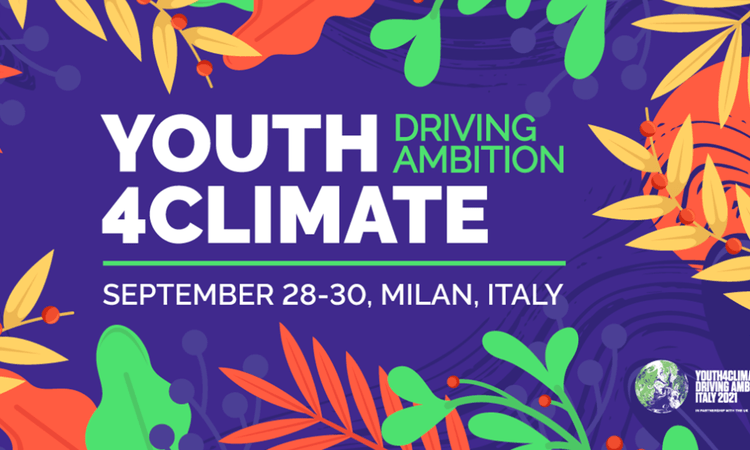 Youth4Climate: #DrivingAmbition event is happening in Milan, 28 September to 30 September 2021