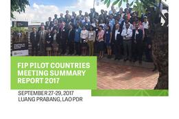 FIP Pilot Countries Meeting Summary Report 2017