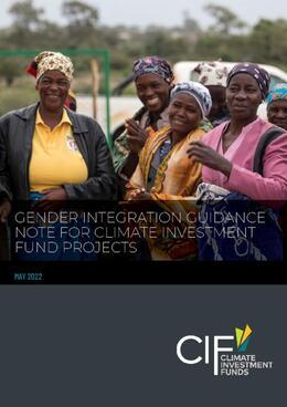 Gender Integration Guidance Note for Climate Investment Fund Projects