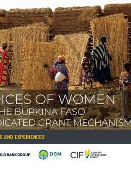 Voices of Women: In The Burkina Faso Dedicated Grant Mechanism Evidence and Experiences