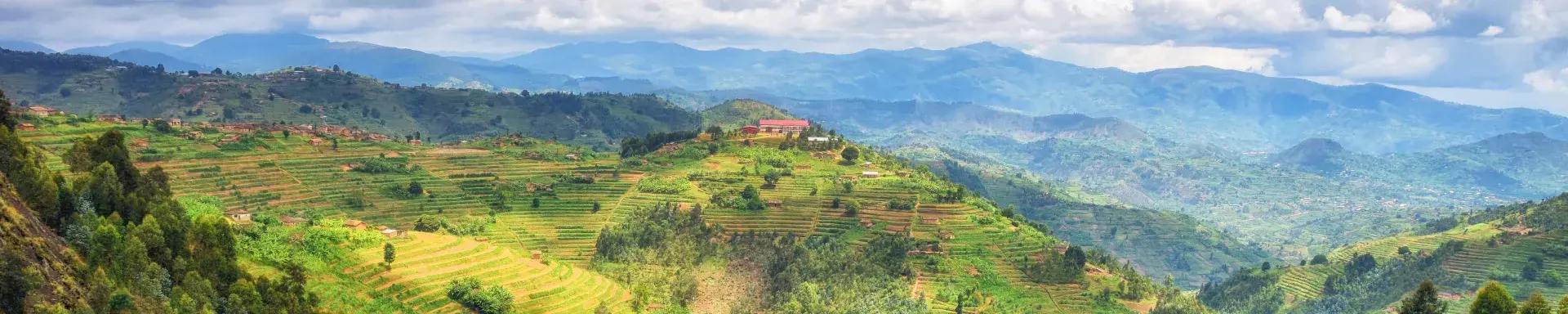 Mountains at Rwanda and the Dominican Republic