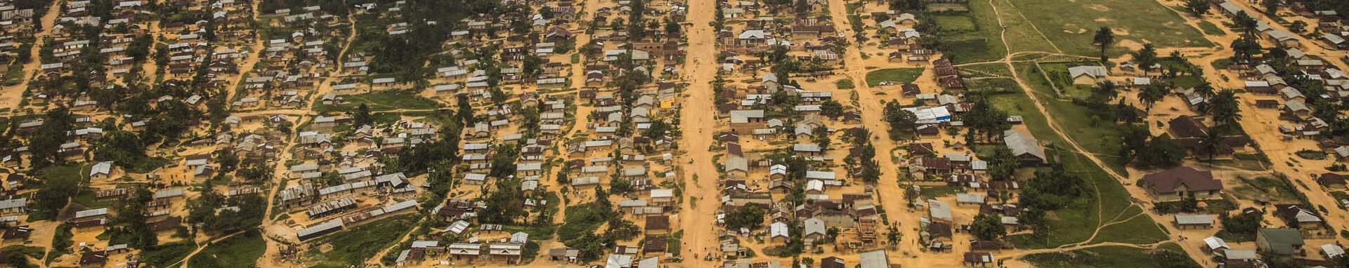 "World Bank Photo Collection Aerial view of OÔcha, north Kivu region, Democratic Republic of Congo. 2019 Photo: World Bank / Vincent Tremeau"