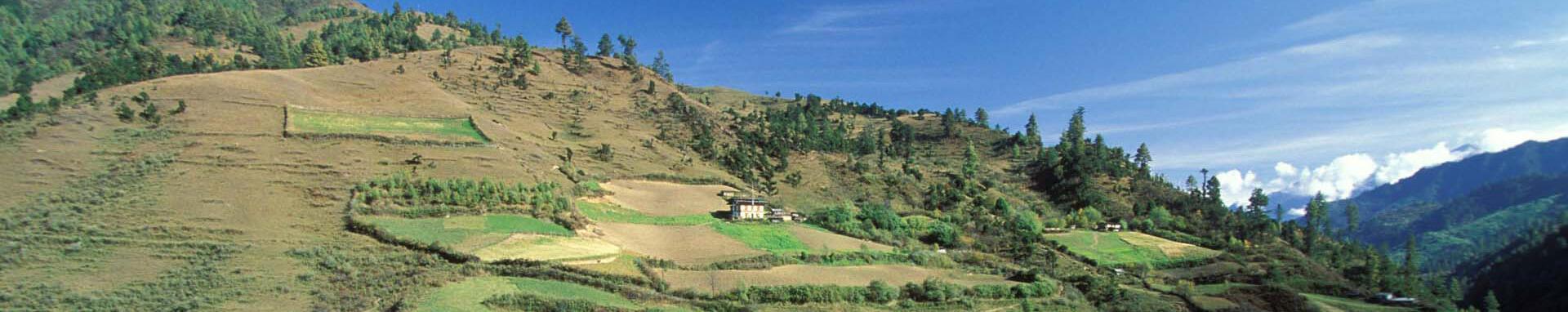 World Bank Photo Collection Landscape of terrace fields and homes Terrace fields. Bhutan. Photo: Curt Carnemark / World Bank