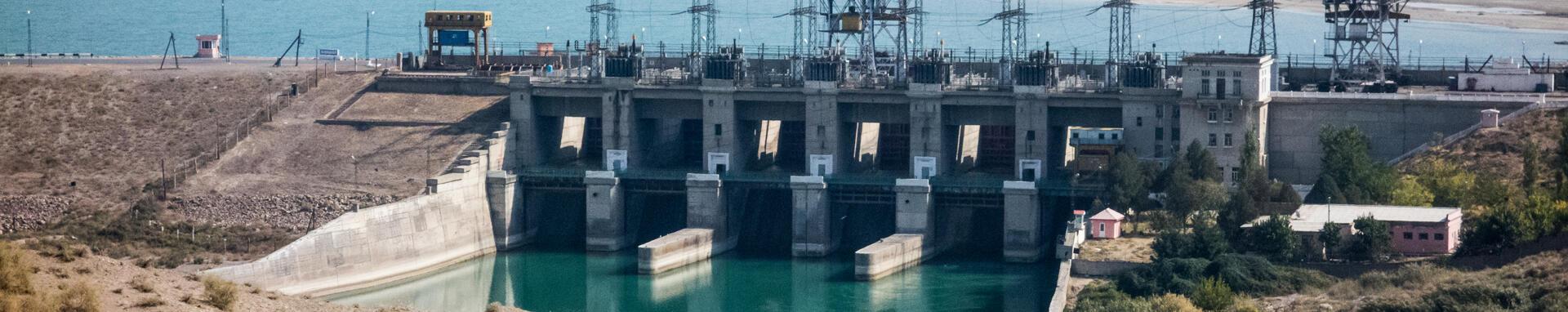 CIF Action Hydroelectric power plant at the Qairokkum dam, Tajikistan. Photo by EBRD/Chris Booth