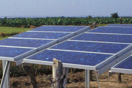 World Bank Photo Collection Solar panels on a farm, Mali. Photo:Curt Carnemark / World Bank
