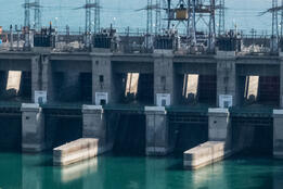 CIF Action Hydroelectric power plant at the Qairokkum dam, Tajikistan. Photo by EBRD/Chris Booth