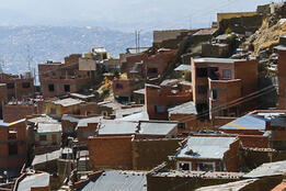 World Bank Latin America and the Caribbean View of neighborhood in La Paz, Bolivia.. Photo:Julio César Casma / World Bank.