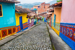 Clean street in Columbia