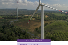 Theppana wind power project; Thailand: Pioneering private sector utility-scale wind power