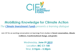 Picture of Mobilizing Knowledge for Climate Action: A Climate Investment Funds’ Learning Dialogue