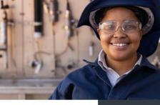 Female engineer in South Africa