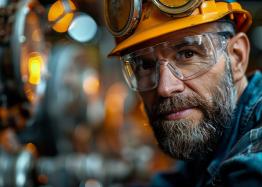 Male industry worker