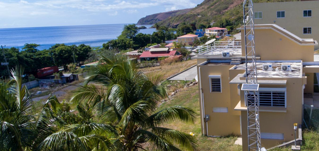 meteorological service building in Jimmit, Dominica