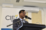 Srini at IP close out workshop, Samoa