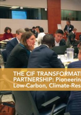 The CIF Transformational Change Learning Partnership: Pioneering Joint Learning to Catalyze Low-Carbon; Climate-Resilient Development