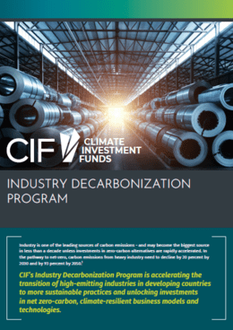 Industry Decarbonization program brochure cover