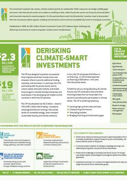 Derisking climate-smart investments