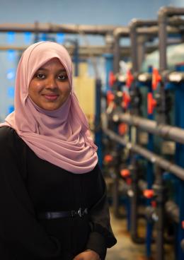 female engineer in Maldives