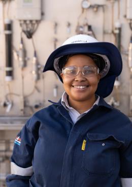 Female engineer in South Africa