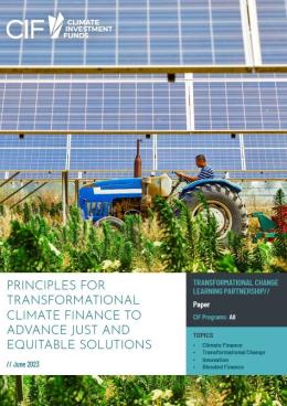 Picture of Principles for Transformational Climate Finance to Advance Just and Equitable Climate Sol