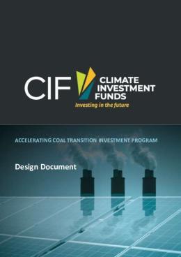 Picture of Accelerating Coal Transition Investment Program - Design Document