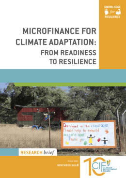 Microfinance for Climate Adaptation: From Readiness to Resilience