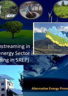 Gender mainstreaming in Renewable energy Sector in Nepal (including in SREP)
