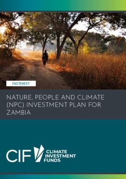 Picture of Nature, People and Climate (NPC) Investment Plan for Zambia