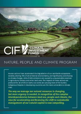 Nature; People and Climate Investments Program Brochure