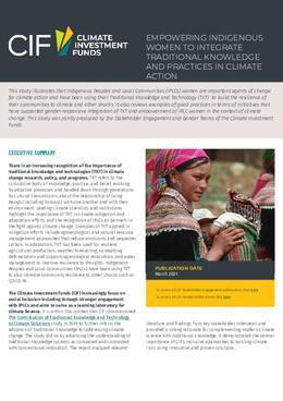 Empowering Indigenous Women to Integrate Traditional Knowledge and Practices in Climate Action