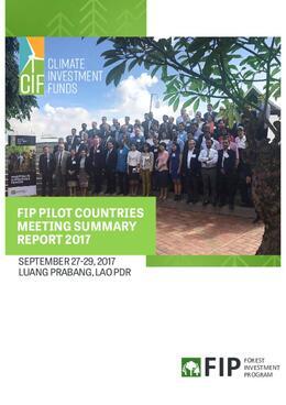 FIP Pilot Countries Meeting Summary Report 2017
