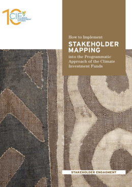 How to Implement Stakeholder Mapping into the Programmatic Approach of the Climate Investment Funds